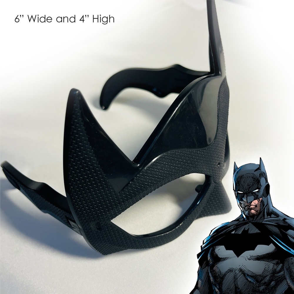 Warner Bros Black Batman Superhero Iconic Bat Ears - Picture 3 of 7